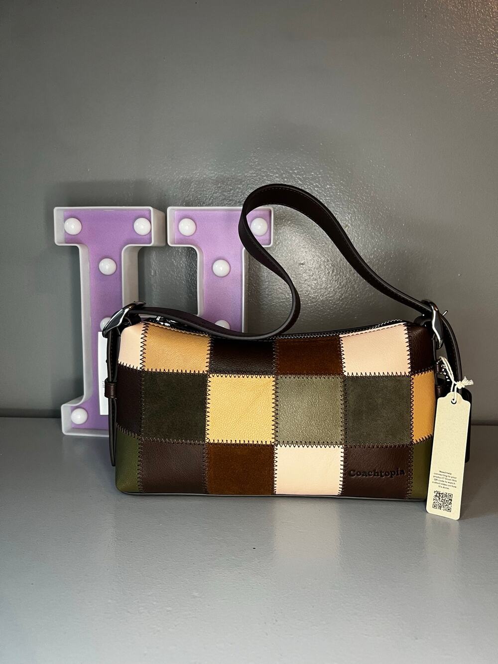 Coachtopia Coach Alter/Ego Small Slouchy Shoulder Bag - Olive Multi